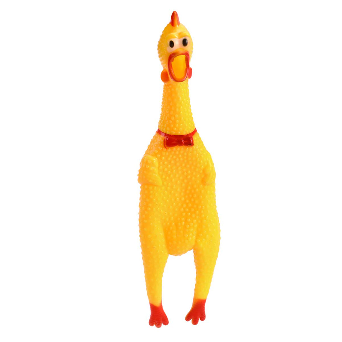 Zerodeko Squeeze Screaming Chicken Toy, Squawking Dog Toy, 14" Rubber Squeaking Chicken, Party Joy for Adults, Kids, Pets