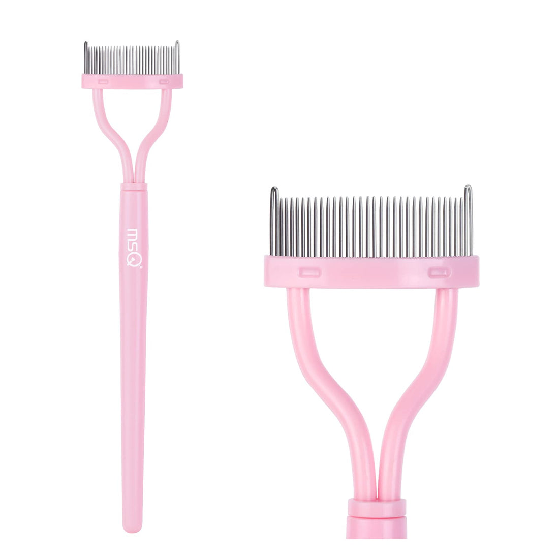 MSQ Eyelash Comb Eyebrow Brush Eyelash Comb Curler Cosmetic Brush Brow Mascara Applicator Tool