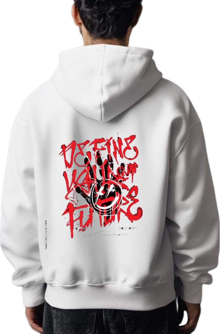 DEFINE YOUR FUTURE Hoodie Back White