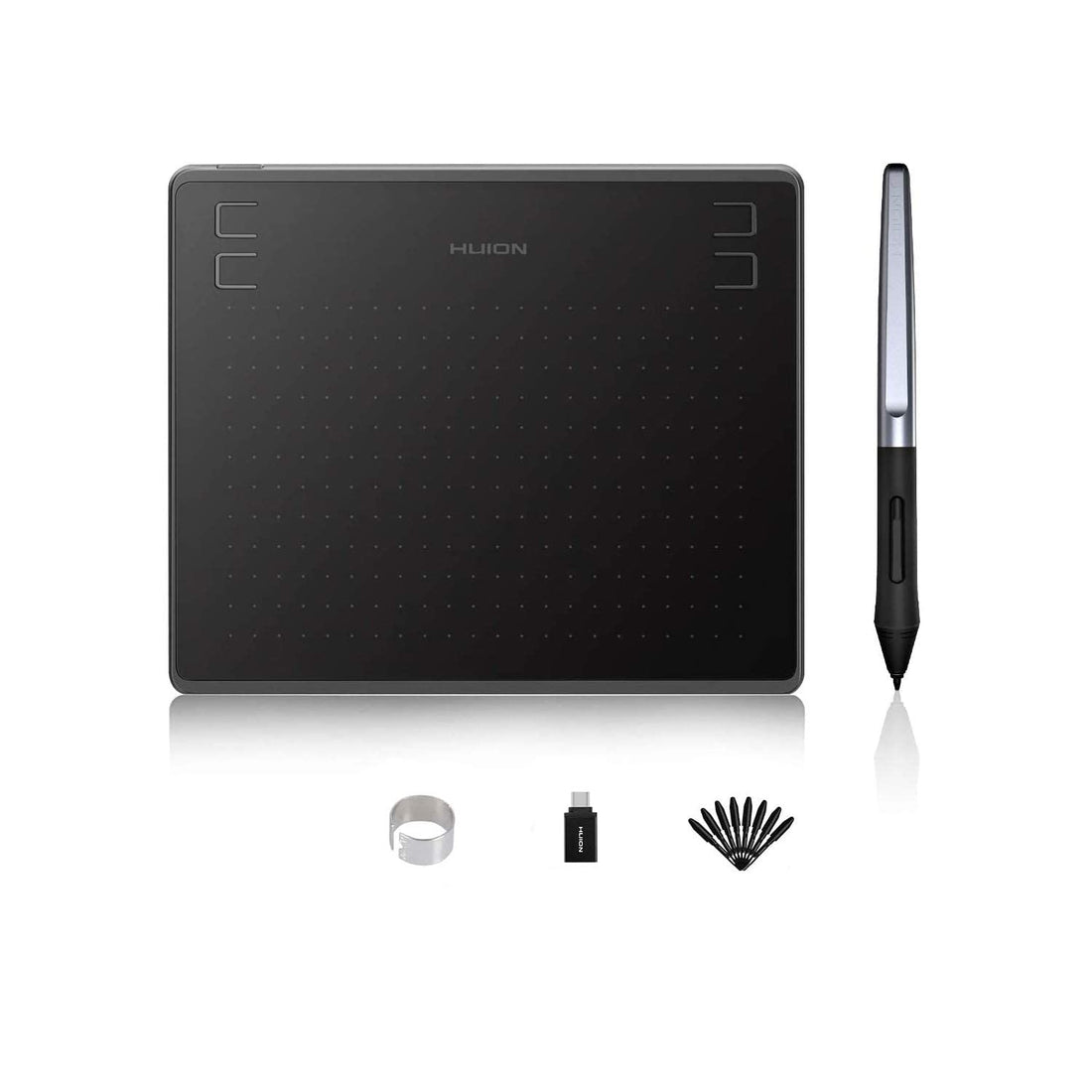 HUION HS64 Digital Graphics Tablets, Support Android, Osu, Drawing Tablet with 4 Express Keys, Ideal for Beginner - 6.3x4in