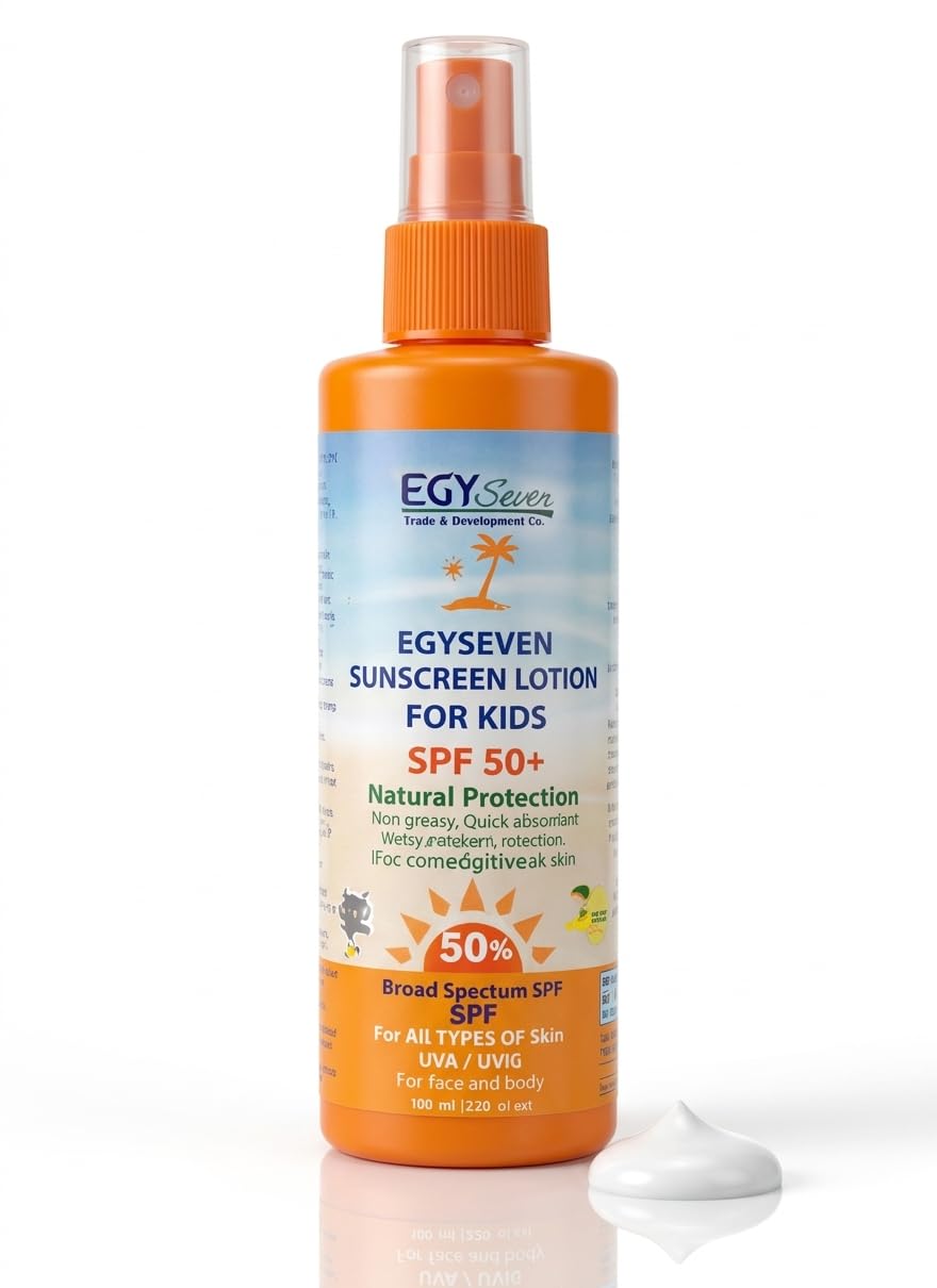 Sunblock Broad Spectrum Protection Sunscreen | Sunscreen with Panthenol (Vitamin B5) | Fast Absorbing and Non-Greasy (100 ml for Kids, SPF, 50+)