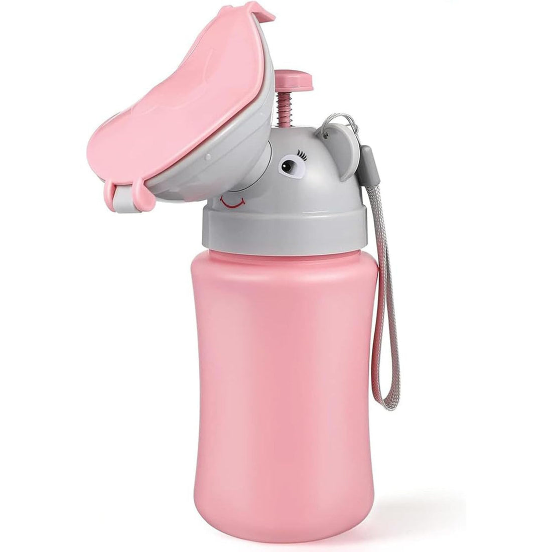 ALMEKAQUZ Portable Baby Urinal, Travel Potty, Child Potty Urinal, Girls Boys Travel Urinal,Car Emergency Urinal Toilet,Leak Proof Pee Bottle with Lid, Kid Toddler Pee Training Potty,8 * 20.5cm (GIRLS)