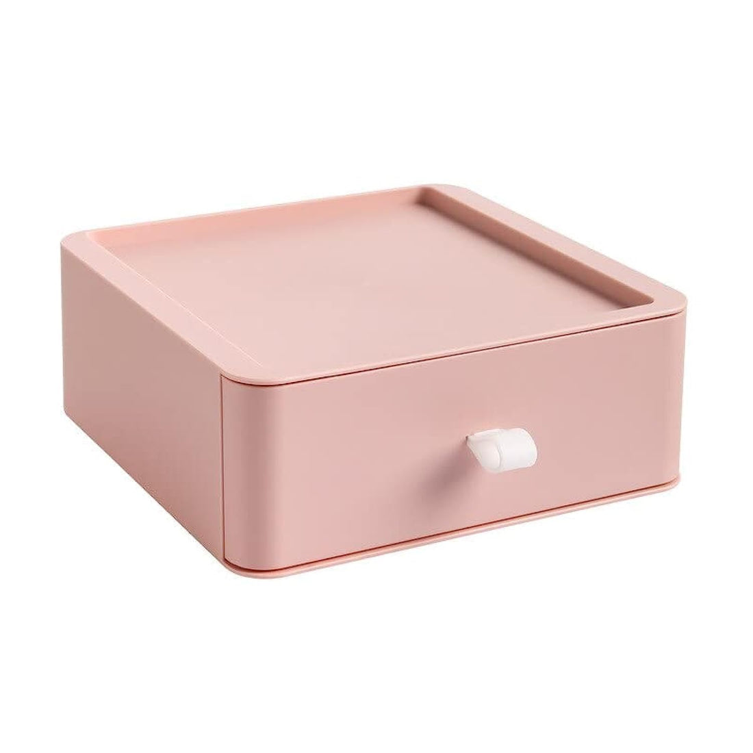 Make Up Storage, Storage and Drawer Organizer, Multi-layer Drawer Storage Box Stationery Jewelry Makeup, Accessories Tool Desktop Organizer Container (Pink)