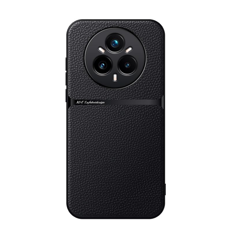 Phone Case Cover Leather TPU Back Case Cover shock resistant Compatible with Realme 14 Pro Plus (Black)