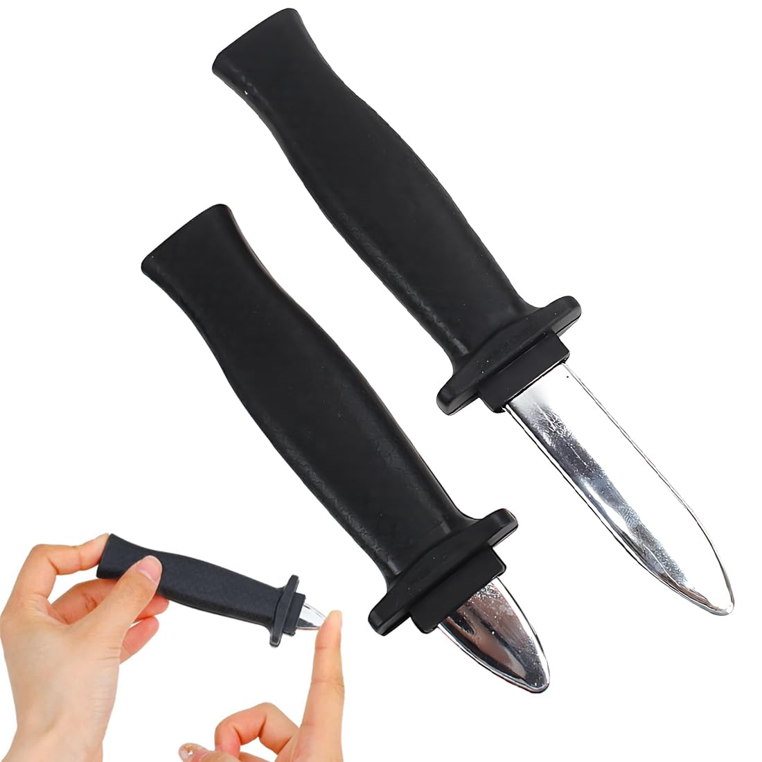 OUDQFCJ Pack of 2 Disappearance Dagger Knife, Plastic Blade Toy, Dagger, Fake Knife, Magic Tricks Prop for Children, Adults, Trick Toy, Magic Shows, Party Gifts