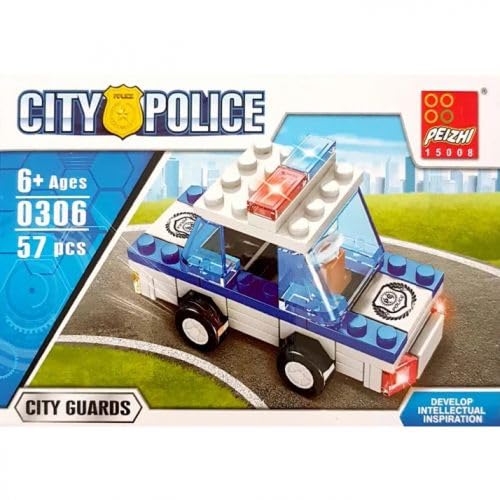 Police Car Building Blocks Toy - (57 Pcs - 0306)