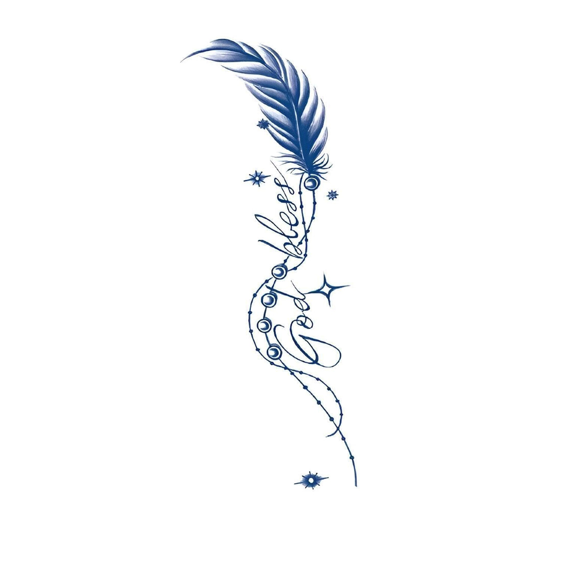 Fashionable Tattoos - Two-week durable herbal water-resistant designs featuring assorted stylish patterns for trendy looks and self-expression. (Model No.7)