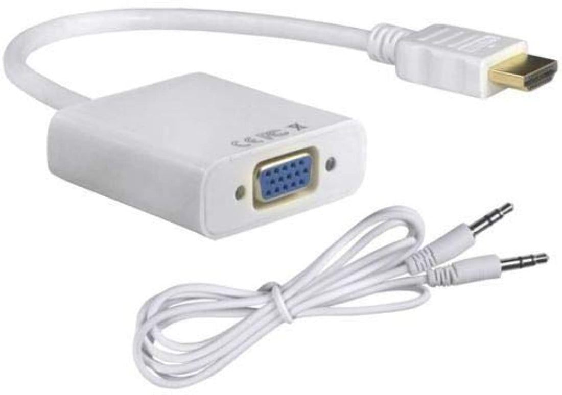 Generic 1080P HDMI Male to VGA Female Video Converter Adapter Cable WITH AUDIO For PC DVD HDTV