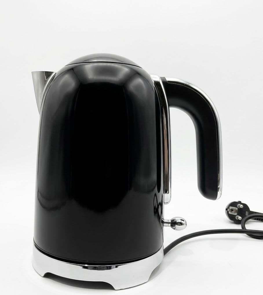 Electric Kettle 2200W 2L - Fast Heating and Practical Design for Easy Preparation of Hot Drinks AR (Black)