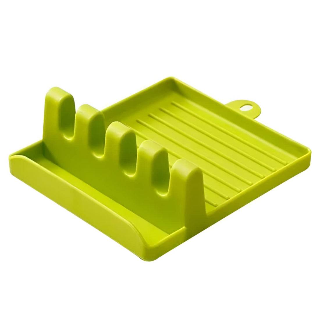 Oblivion Plastic Multi-Functional Spatula Holder | Cooking Spatula Tray/Heat Resistant Cooking Spatula Holder/Spatula Stand for Kitchen/4 Slots Cooking Utensil Storage Rack (Multicolor)