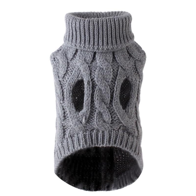 Small Dog Jumpers,Cozy Knit Sweaters for Puppies, Stretchy Soft Knit Jumper for Breeds, Comfortable and Stylish, (grey, Medium)