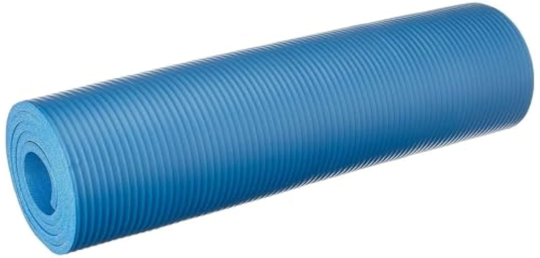 NBR Non Slip Yoga Mat, 10 mm - Blue