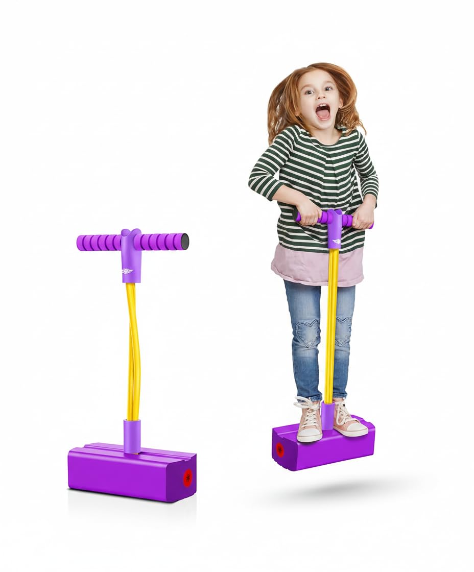 This is a ZAIN foam pogo jumper toy for kids. (PURPLE)