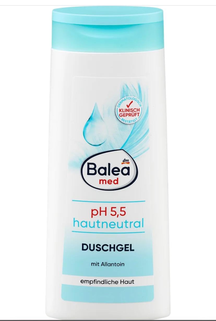 Shower gel with allantoin, pH 5.5, skin-neutral, 300 ml, With allantoin,Soap-free formula protects against dryness,Clinically proven