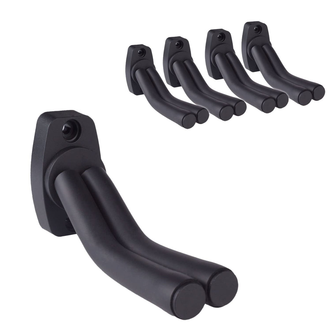 Guitar Wall Mounts Guitar Hanger Hook Holder Display Fits All Guitar, Acoustic, Bass, Mandolin 5 Pack