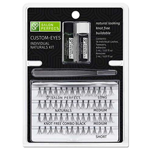 Salon Perfect Natural Lashes Starter Kit Knot-Free Combo Pack Black