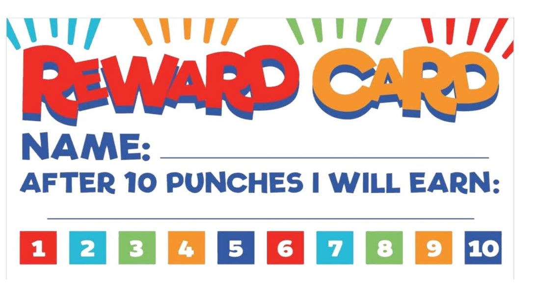 24 Punch Cards, Student Awards Loyalty Cards, Incentive Loyalty Reward Card, Classroom Homework Business Kids Behavior Students Teacher(24 Cards)