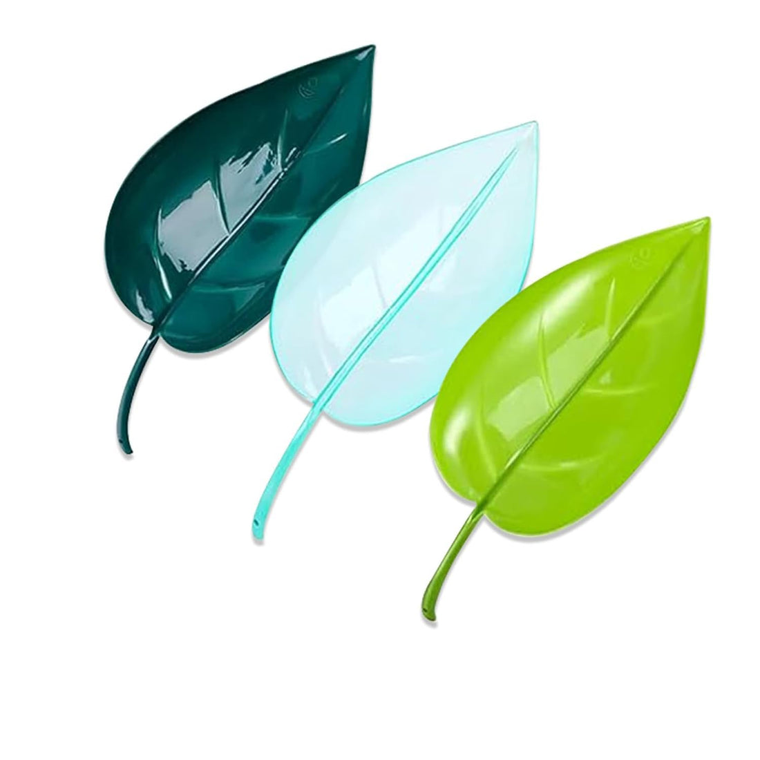3 Pcs Insert Leaf-Shaped Plant Water Funnel, Indoor & Outdoor Flower Plant Watering Devices Leaf for Houseplant Irrigation Drip (3 Colors)