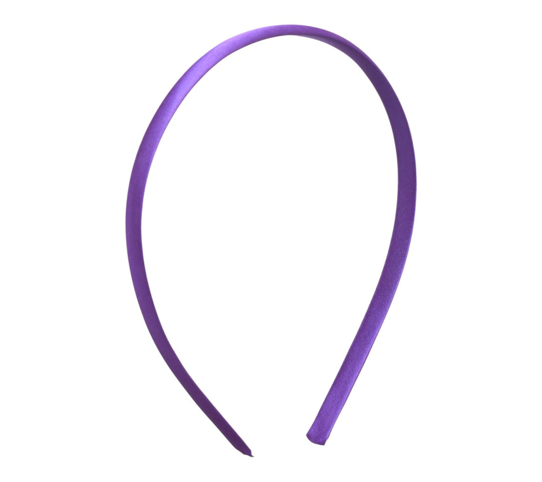 Daphne Satin Hair Band For Girls - Purple