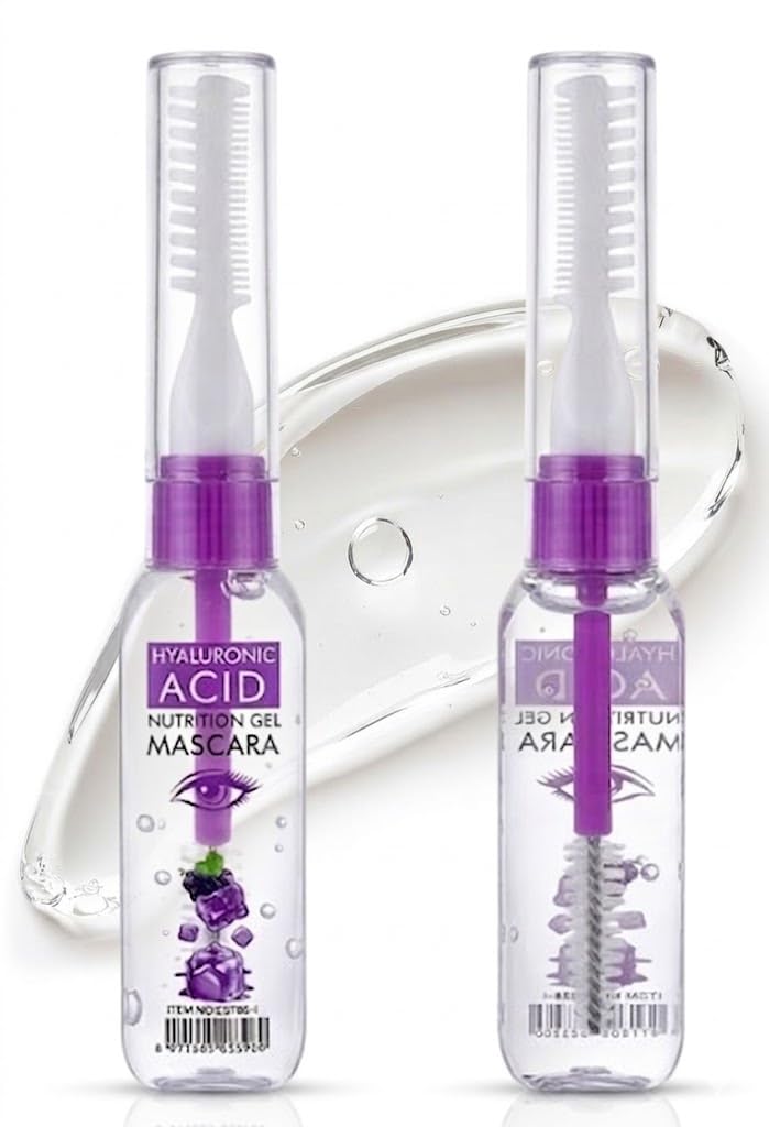 Hyaluronic Acid Nutrition Gel Mascara – For Eyelash Growth and Strength with Brush ApplicatorEyelash Growth Serum | Eyebrow Enhancer for Longer and Thicker- 1 pc (purple)