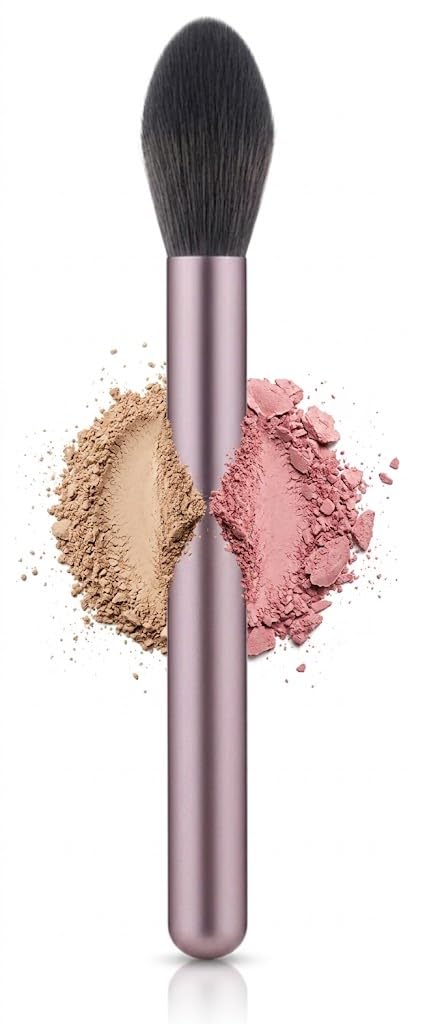 1pc Makeup Brush & Blush Brush & Powder, Soft And Multifunctional Fiber For Daily Makeup-pink color -1pc-purple color