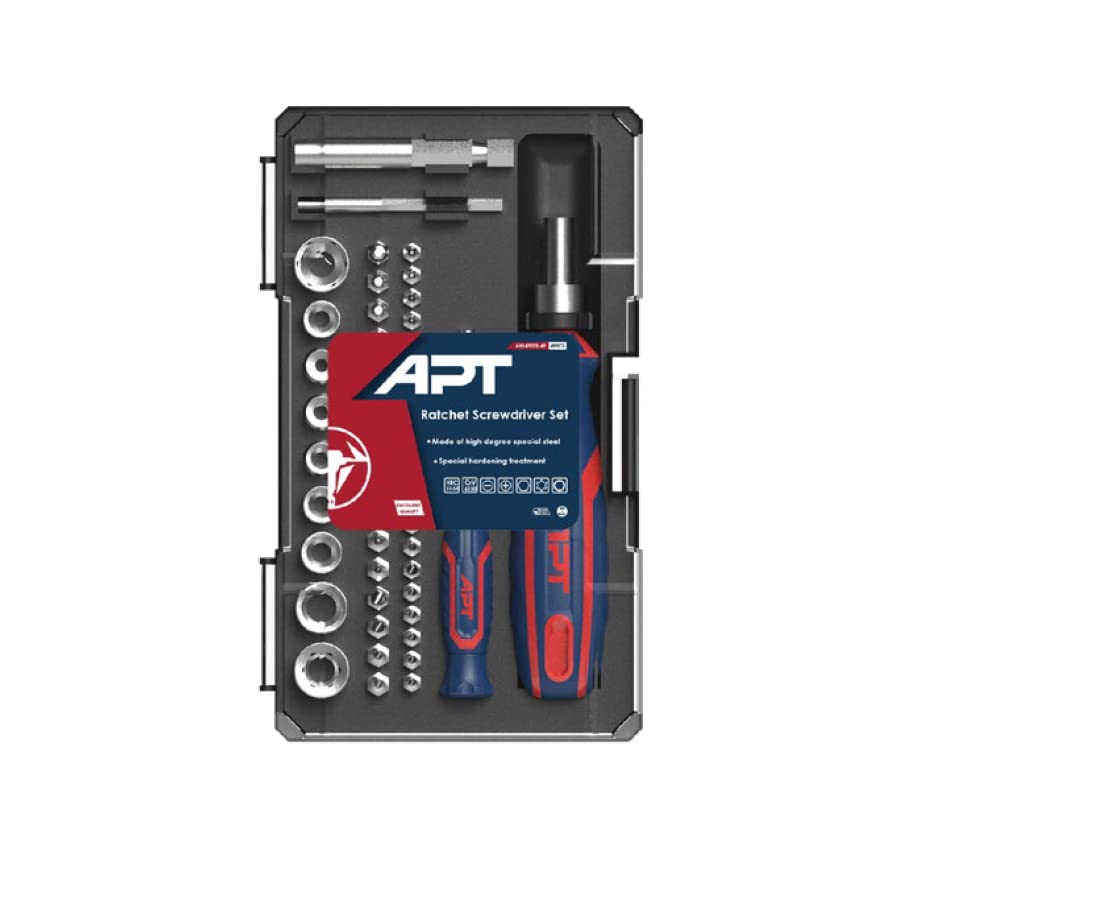 APT 49pcs Ratchet Screwdriver Set