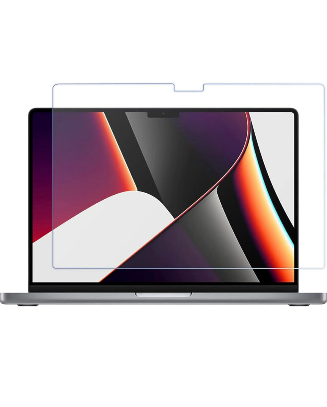 2 Pack Tempered 9H Glass for MacBook Pro 16 Inch M2 2023 / M1 Pro / M1 Max 2021, Screen Protector, Tempered Glass Screen Protector for Mac Pro 16 A2780 A2485
