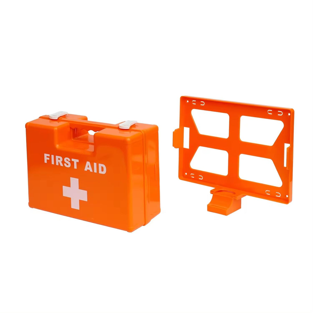 ABS Wall-mounted First Aid Box empty, Orange Emergency Medical Kit for Home and Office صندوق إسعافات أولية فارغ
