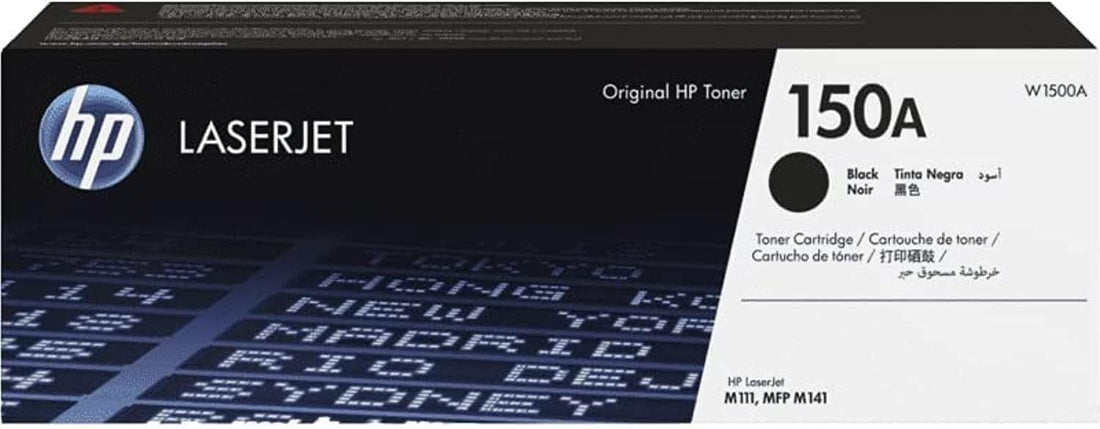 HP 150A Black Original LaserJet Toner Cartridge, Standard Capacity, 975 Pages