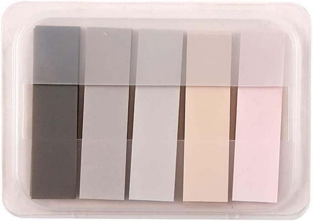 100 Pcs Grey Sticky Index Tabs, Notes Flags Writable and Repositionable File Tabs Flags for Pages or Book Markers Memo and Scratch Pads,Reading Notes,Sticky Note Tabs,Classify File School Supplies