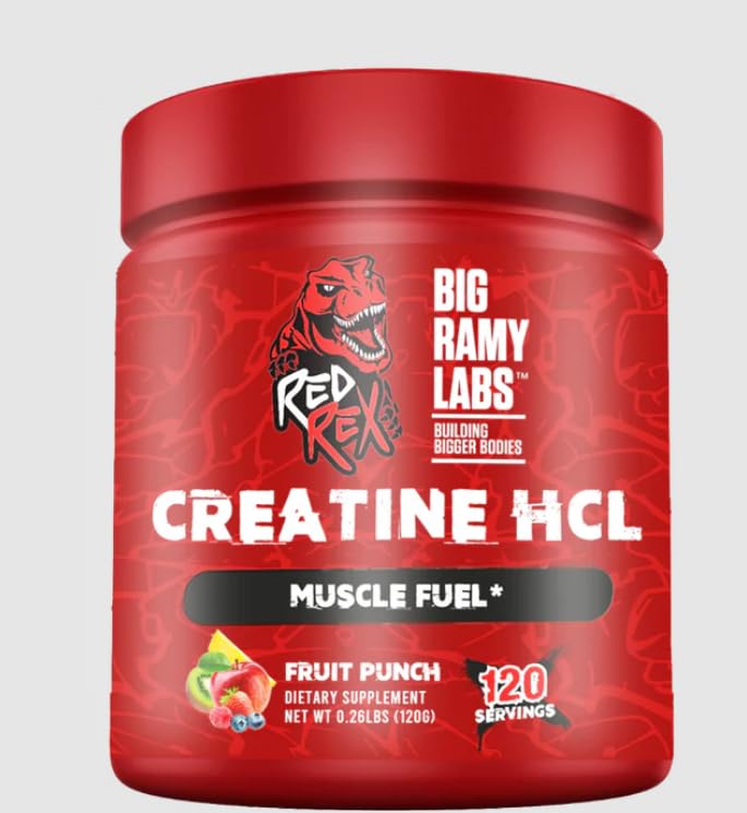 Labs Red Rex Creatine H C L Fruit Punch 120 Servings