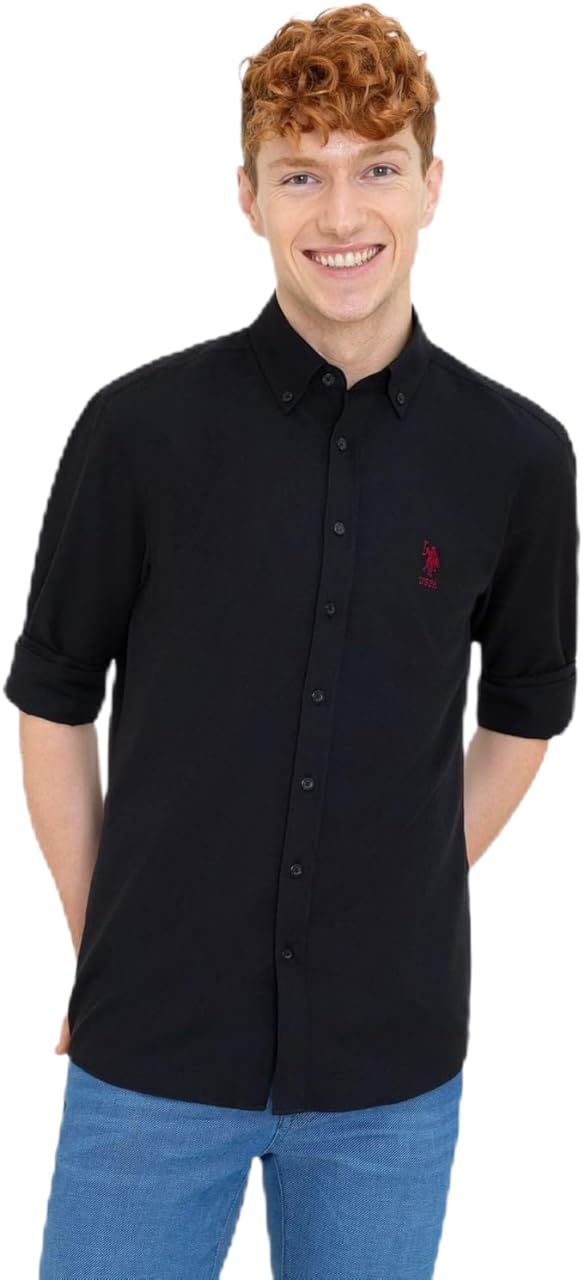 U.S. POLO ASSN. Shirt, BLACK, Small