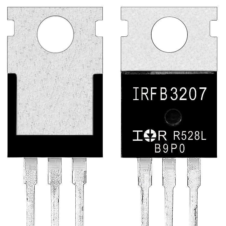 MOSFET 2PCS IRFB3207 RFB3207 FB3207 B3207 B3207 3207 IRFB320 IRFB32 IRFB3 Chipset Integrated Circuit IC - TO-220 N-Channel MOSFET Transistor