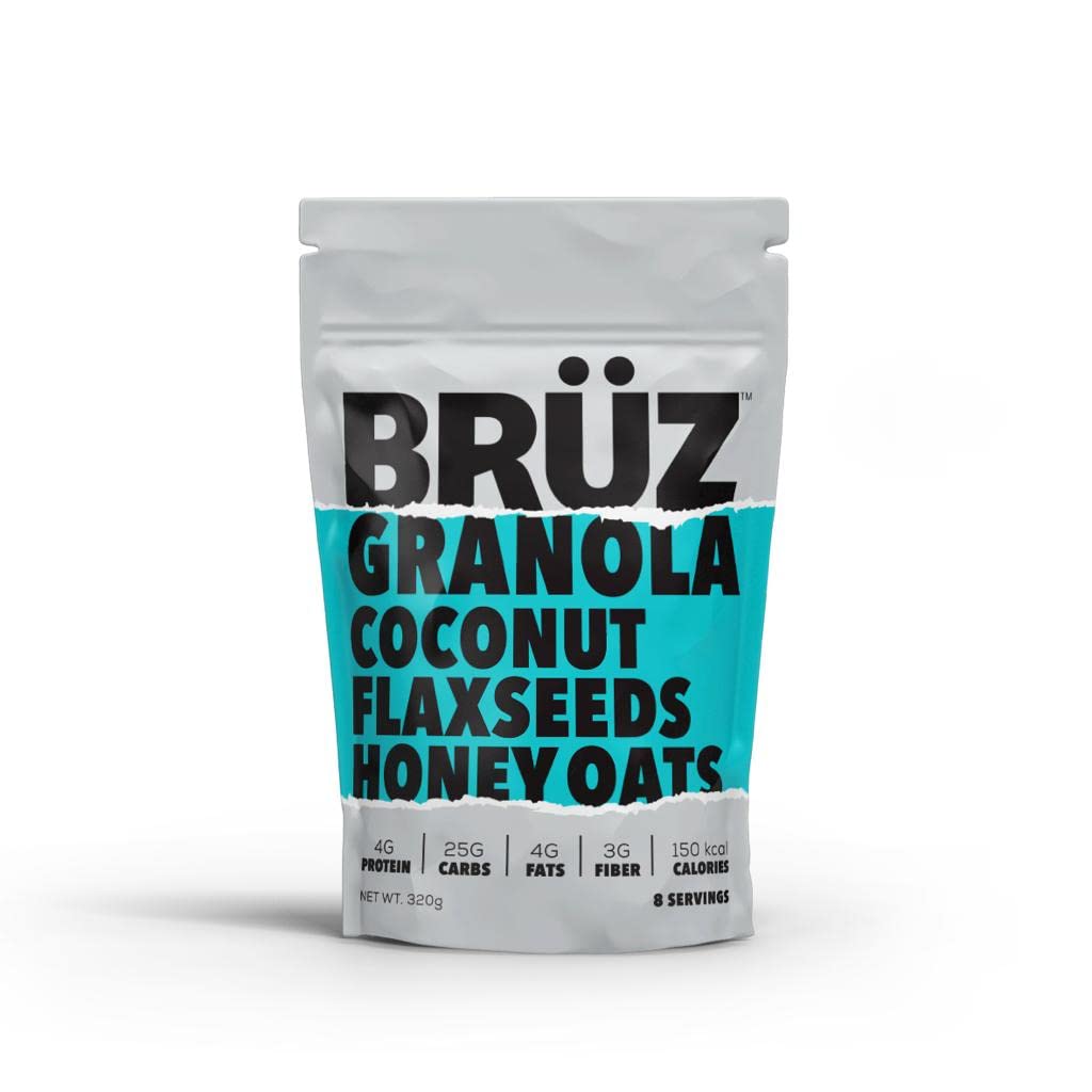 BRUZ Granola coconut flaxseeds