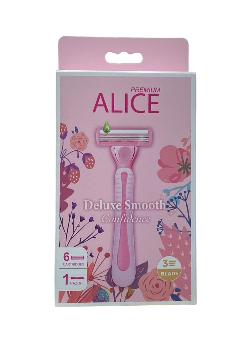 Alice PREMIUM Deluxe Smooth Confidence 6 Cartridges 1Razor