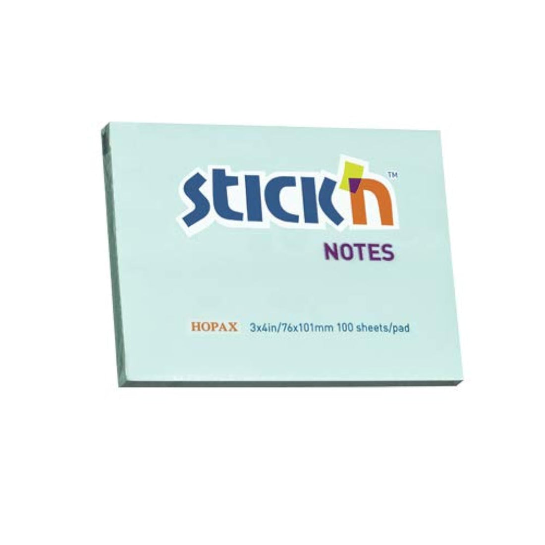 Hopax-Stick'N 21152 Sticky Note 76X101 mm - Blue, 100 Sheets