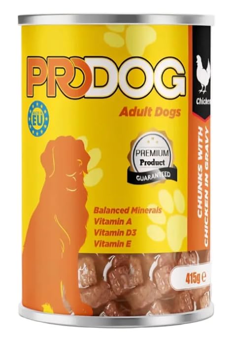 Pro Dog Wet Food For Adult in Chunks in Gravy with Chicken 415G