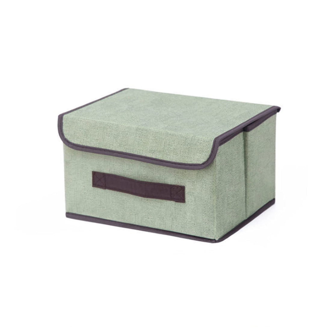 Arabest Clothing Storage Box With Lid - Foldable Fabric Dustproof Storage Box With Flip Cover, Suitable For Family Bedroom Wardrobe Office Storage Box (green)