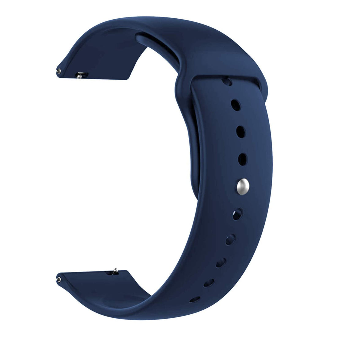 TECHONTO 22mm Watch Band Strap with Rust Free Button Compatible with ColorFit Pro 4/Pro 4 Max/Ultra/Ultra 2, Amazfit GTR (47mm)/ GTR 2E, One Plus(46mm), Galaxy Watch 3 45mm, Realme S/S Pro (Navy Blue)