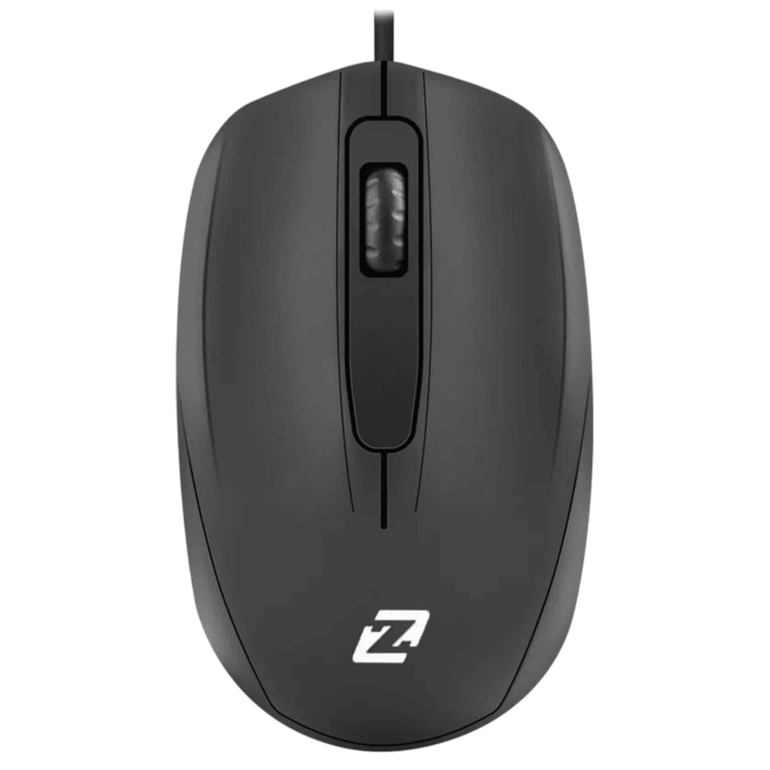 Mouse Comfort USB Wired, 3 Button, 1000 DPI, High Performance Plug & Play, for Desktop, PC and Laptop Windows/Mac (ZR-201, Black)