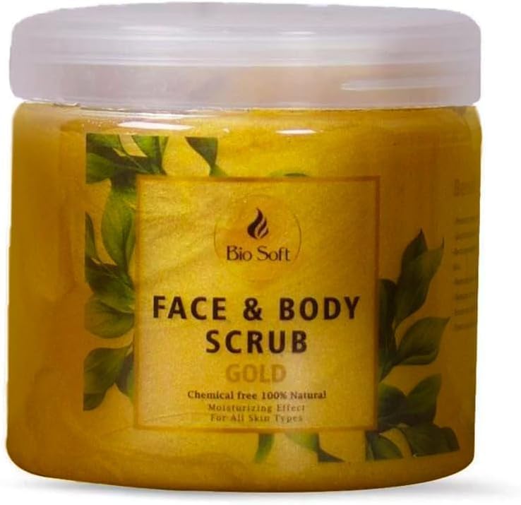Bio Soft Gold Face & Body Scrub 500g - For Rejuvenated Brighter Skin