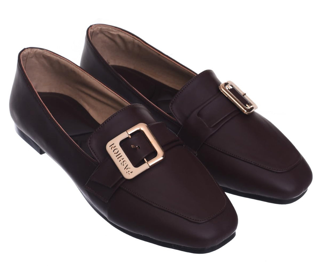 Women's Shoes - B&W-W083-Brown-38