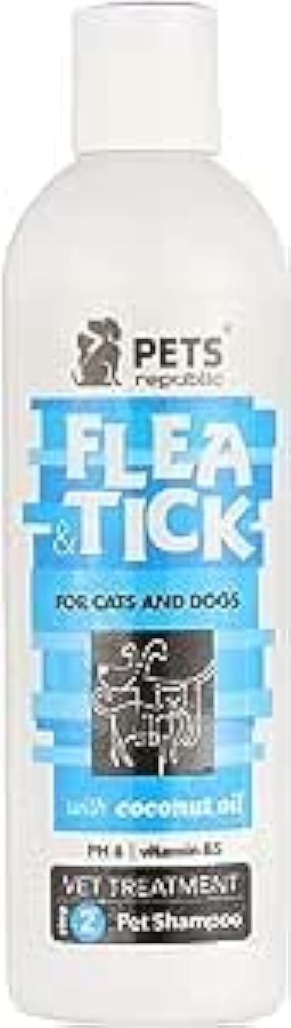 Pets Republic Flea & Tick Shampoo with Coconut Oil, 500 ml