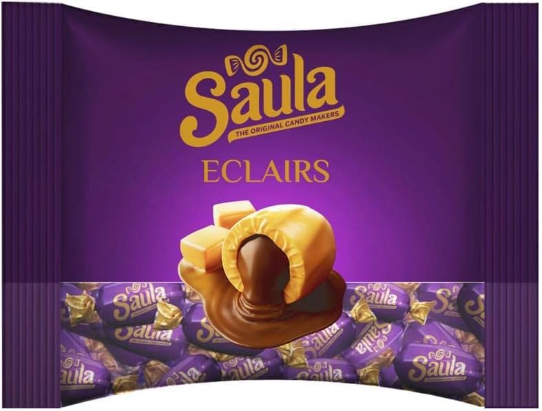 Saula Caramel Eclairs Bonbon- 100 Pieces