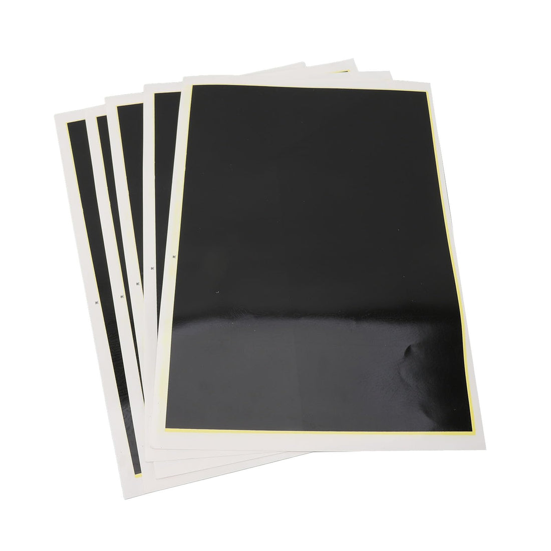 Sorandy 5 PCS Laser Engraving Marking Paper, 39 X 27cm Black Laser Marking Paper Engraving Color Paper for Ceramics Glass Metal, DIY Laser Engraver Machine Tools, Sorandyydbrguv634
