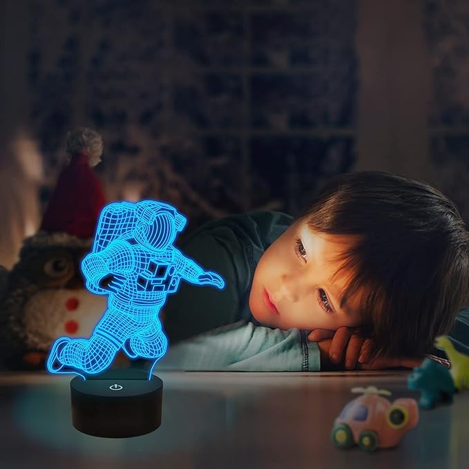 SM4U 3D Illusion Lamp, Cute Animal Design, 7 Colour Changing Modes, 15 x 15 x 20 cm