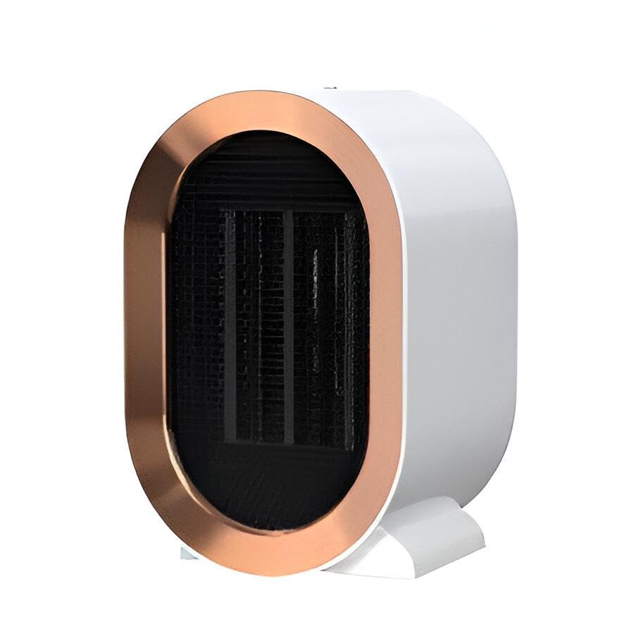 Compact Heater - Ultra-Efficient 1200W Fan Heater with Adjustable Thermostat for Quick Room Warming in Homes and Offices - Available in White or Green (color-white)