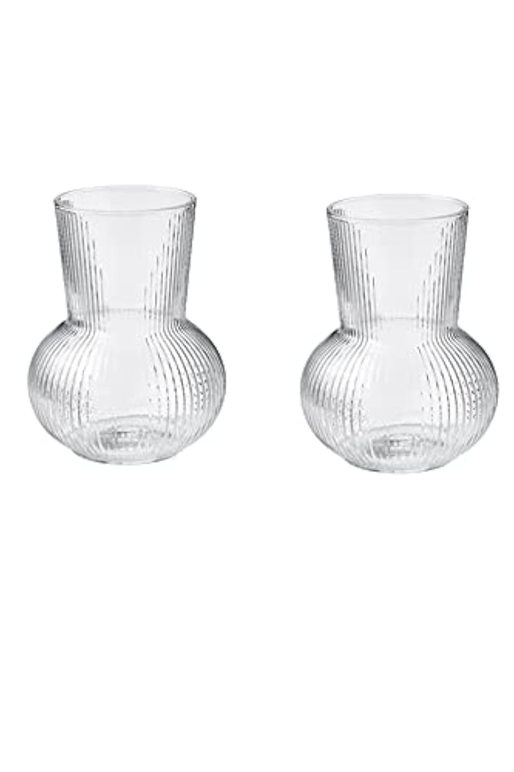 I-K-E-A 2 X PÅDRAG Vase, clear glass17 cm