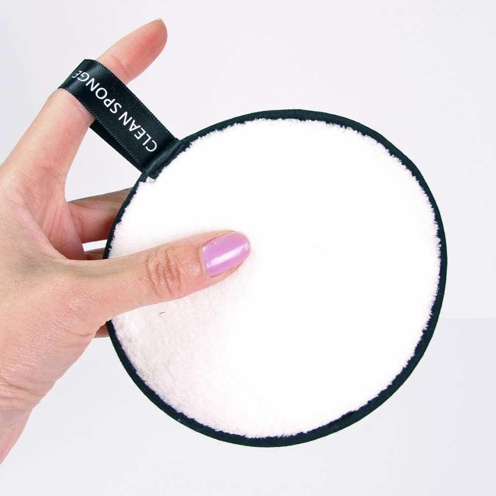 1PCS Makeup Removal Sponge Flutter Wash Cleaning Cotton Flapping Reusable Wet Sponge Face Puff Soft Natural Cleaner Tools NEW (MULTICOLOR)