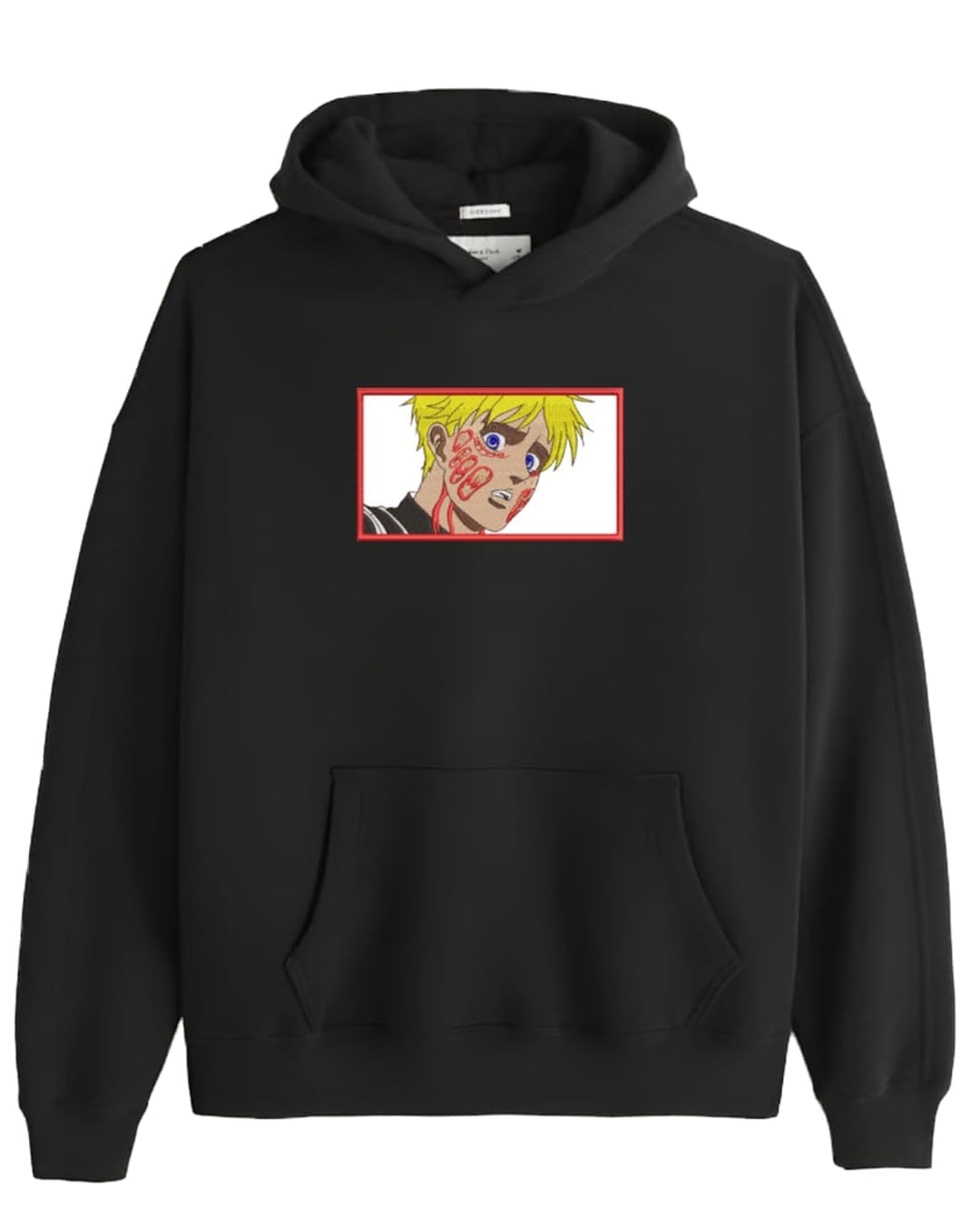 Anime AOT SHINGEKIattack eren levi Embroidery hoodie, tote bag OVERSIZE t-shirt - انمي اتاك تطريز ايرين ليفاي ميكاس اوفر سايز او هودي او توتي باج شيرت 1